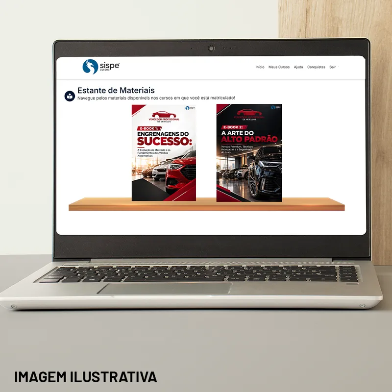 Material didático do curso Vendedor Profissional de Veículos