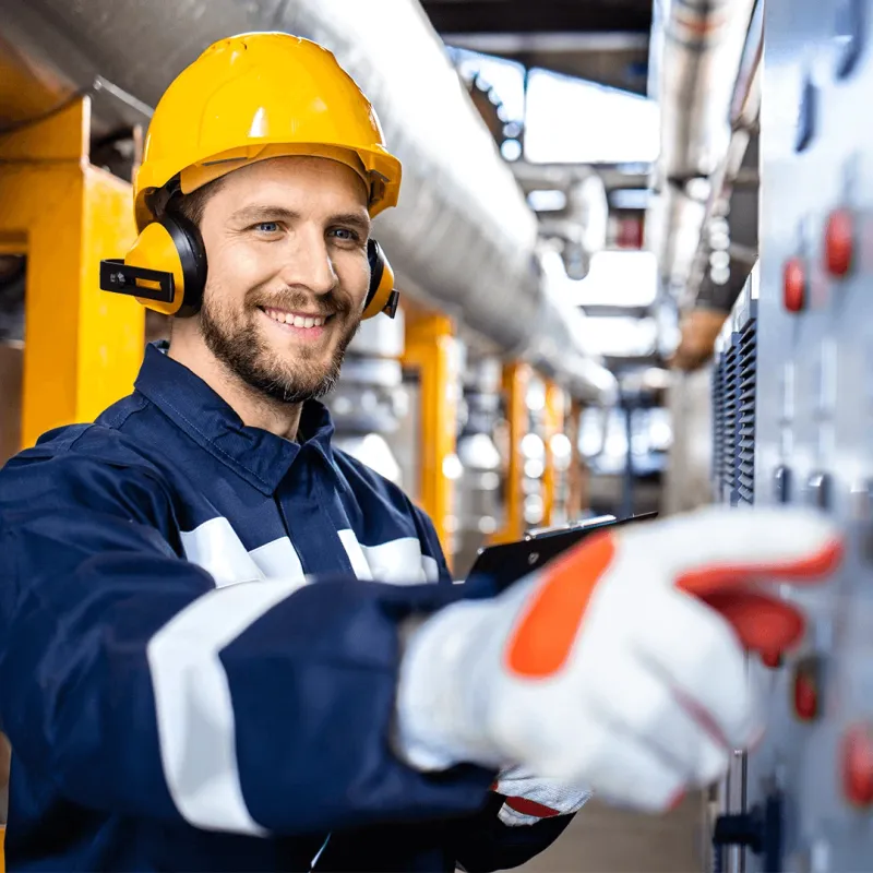 Profissional em eletricista industrial no dia a dia do ofício — redes, motores e manutenção elétrica na indústria