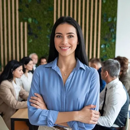 Profissional em inteligência emocional no trabalho no dia a dia do ofício — autocontrole e relacionamento no trabalho